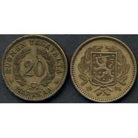 FINLAND 20 Markkaa 1934