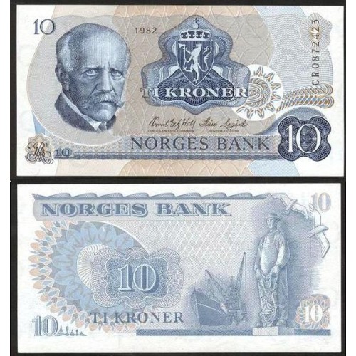 NORWAY 10 Kroner 1982
