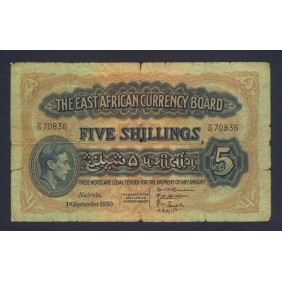 EAST AFRICA 5 Shillings...