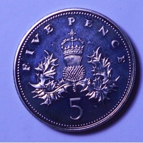 GREAT BRITAIN 5 Pence 1985