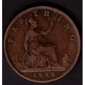 GREAT BRITAIN 1 Farthing 1888