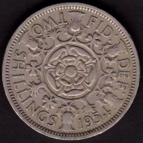 GREAT BRITAIN Florin 1954