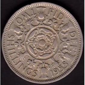 GREAT BRITAIN Florin 1955