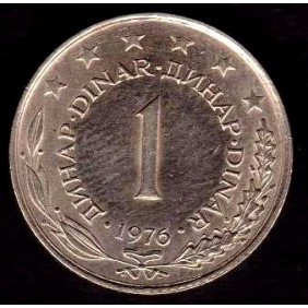 YUGOSLAVIA 1 Dinar 1976