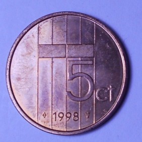 NETHERLANDS 5 Cents 1998