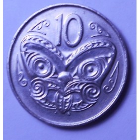 NEW ZEALAND 10 Cents 1988