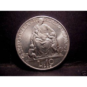 VATICANO 10 Lire 1948