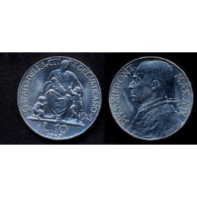 VATICANO 10 Lire 1947