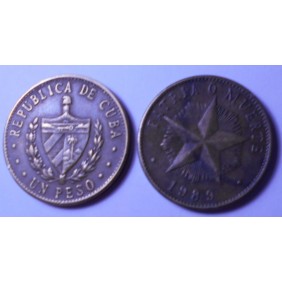 CUBA 1 Peso 1989