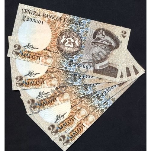 LESOTHO Lot of 5 Notes 2...