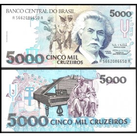 BRAZIL 5000 Cruzeiros 1992