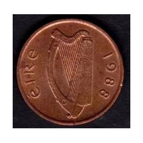 IRELAND 1 Penny 1988