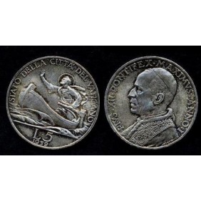 VATICANO 5 Lire 1939 AG