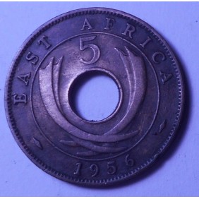 EAST AFRICA 5 Cents 1956 H
