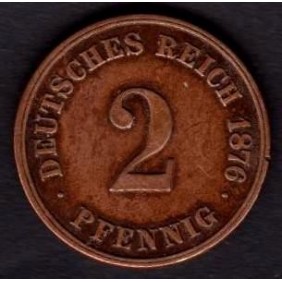 GERMANY EMPIRE 2 Pfennig...