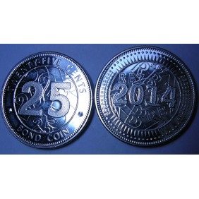 ZIMBABWE 25 Cents 2014