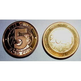 ZIMBABWE 5 Cents 2014
