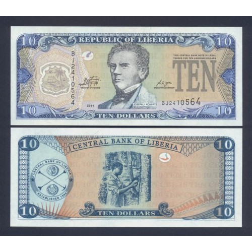 LIBERIA 10 Dollars 2011