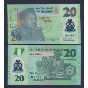 NIGERIA 20 Naira 2013 Polymer