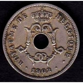 BELGIUM 10 Centimes 1902...