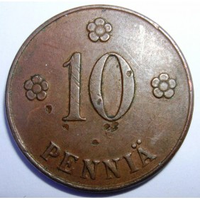 FINLAND 10 Pennia 1920