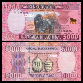 RWANDA 5000 Francs 2014