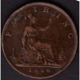 GREAT BRITAIN 1 Farthing 1886