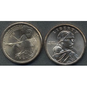 USA 1 Dollar 2014 P Native...
