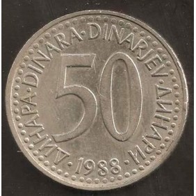 YUGOSLAVIA 50 Dinara 1988...