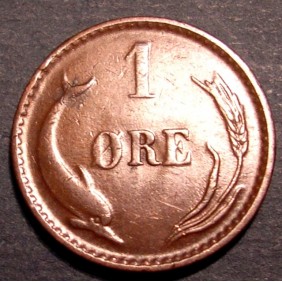 DENMARK 1 Ore 1888