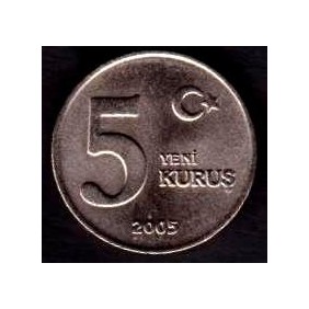 TURKEY 5 Kurus 2005
