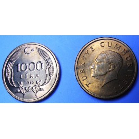 TURKEY 1000 Lira 1995