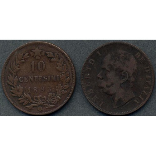 10 Centesimi 1893 BI