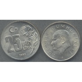 TURKEY 25 Bin Lira 1995