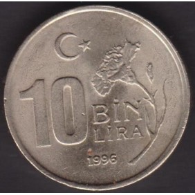 TURKEY 10 Bin Lira 1996