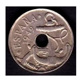 SPAIN 50 Centimos 1949 (62)