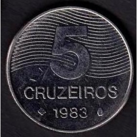 BRAZIL 5 Cruzeiros 1983