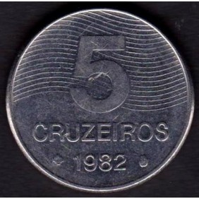 BRAZIL 5 Cruzeiros 1982