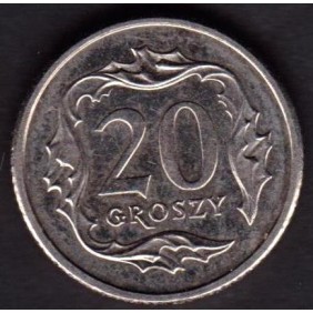 POLAND 20 Groszy 1998