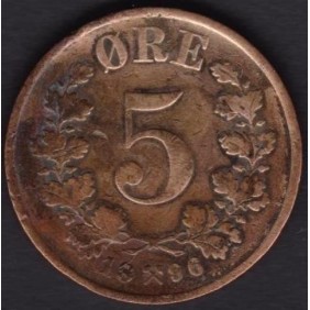 NORWAY 5 Ore 1896