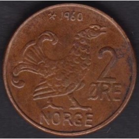 NORWAY 2 Ore 1960
