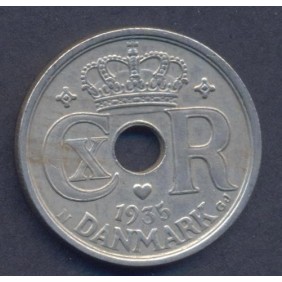 DENMARK 25 Ore 1935 rare