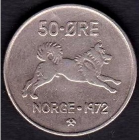 NORWAY 50 Ore 1972