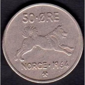 NORWAY 50 Ore 1964