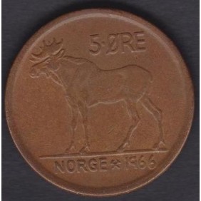 NORWAY 5 Ore 1966