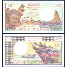DJIBOUTI 500 Francs 1988
