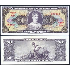 BRAZIL 50 Cruzeiros 1963