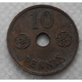 FINLAND 10 Pennia 1942