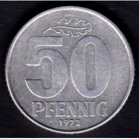 DDR 50 Pfennig 1972