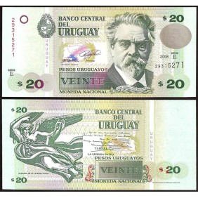 URUGUAY 20 Pesos 2008